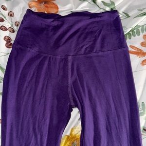 Purple cotton leggings